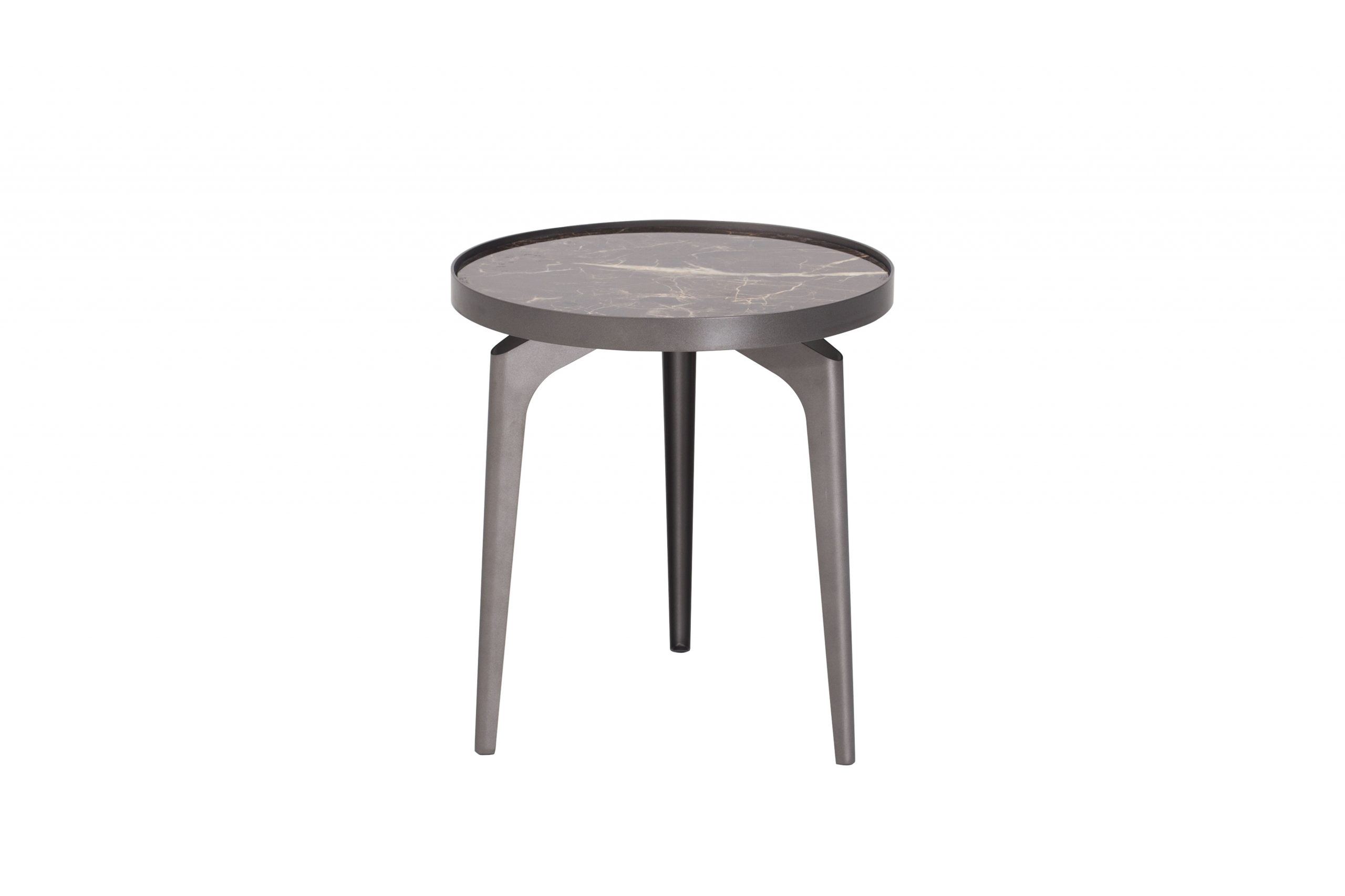 Novak Grey Ceramic Side Table from First in Furniture